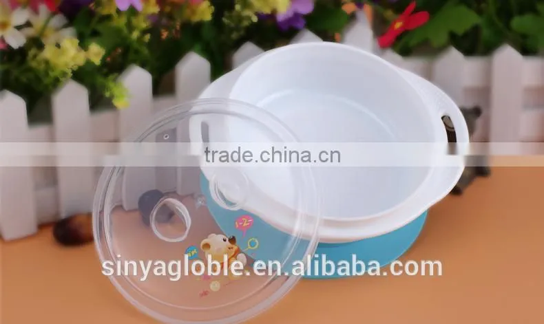High quality suction kids pp plastic tableware