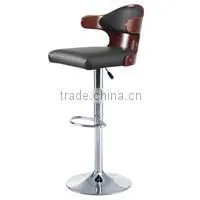 New Red & Black Fashion PU Leather Upholstery Swivel Bar Stools with Backrest