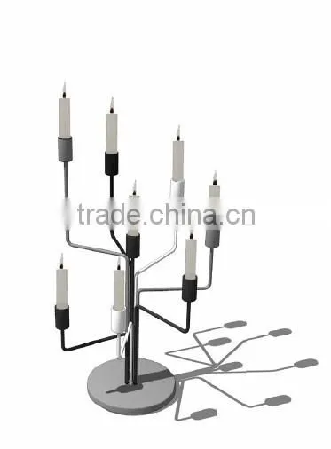 Made in China Most popular wedding favor and home decoration black metal tree shape candle holder