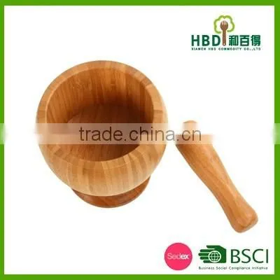Bamboo /wooden Garlic Masher/Masher With Sticker