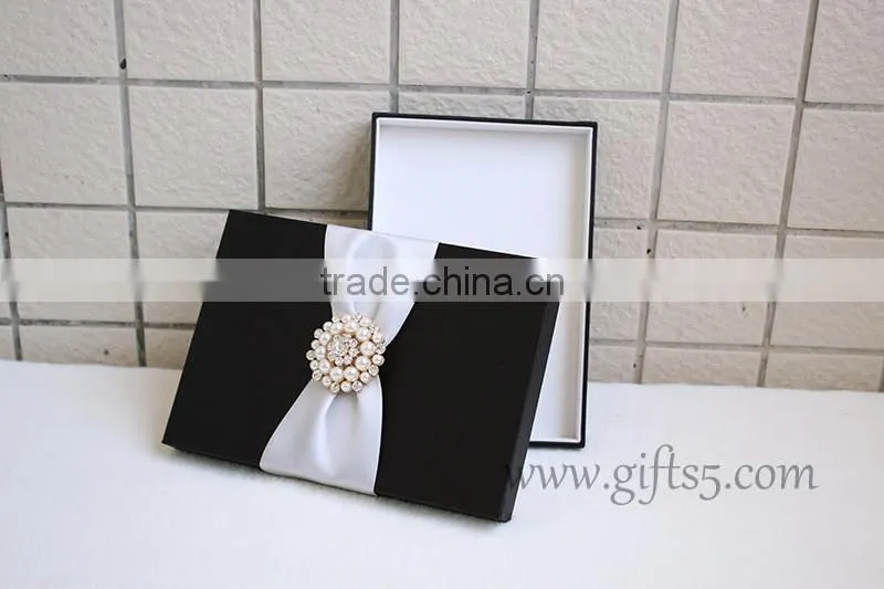 Black wedding invitation boxes wholesale
