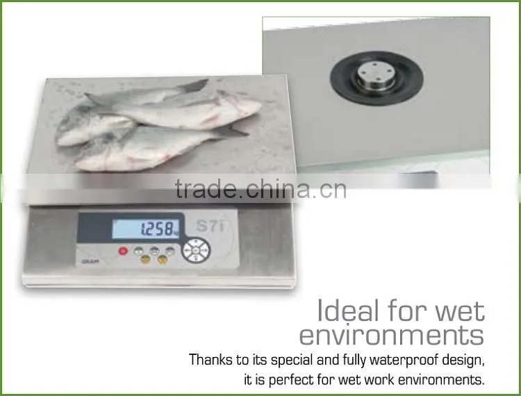 S7i-15K Waterproof Stainless Steel Kitchen Digital Scale