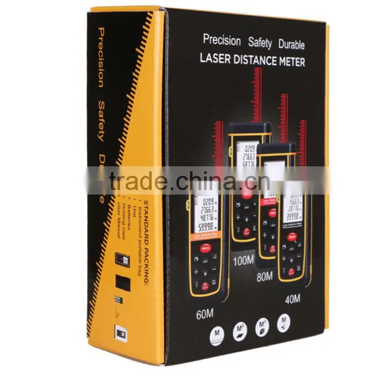 0.05-50m (0.16 to 164ft) laser rangefinder with color LCD display