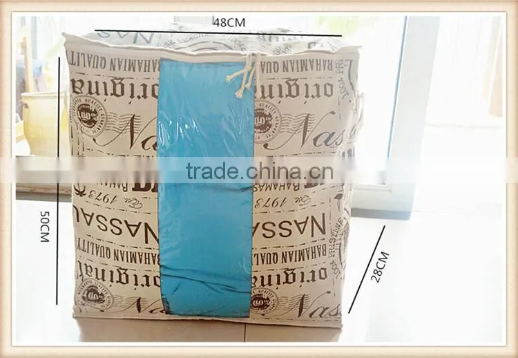 waterproof quilt storage bag with pvc window