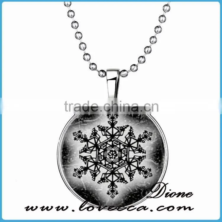 Meaning Memories Cabochon gift Christmas Glass Art Photo Pendant Chain Necklace