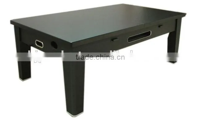High quality wooden 7' Factory promotion 3 in 1 Multi games table. Pool table, air hockey table, Dinning table