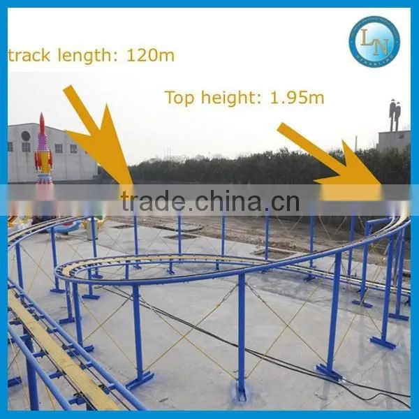 Children / adult Amusement sliding dragon indoor mini roller coaster
