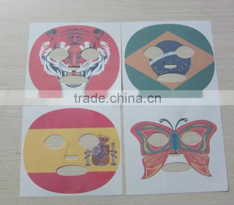 promotion sporting full face peel away kids mask tattoos