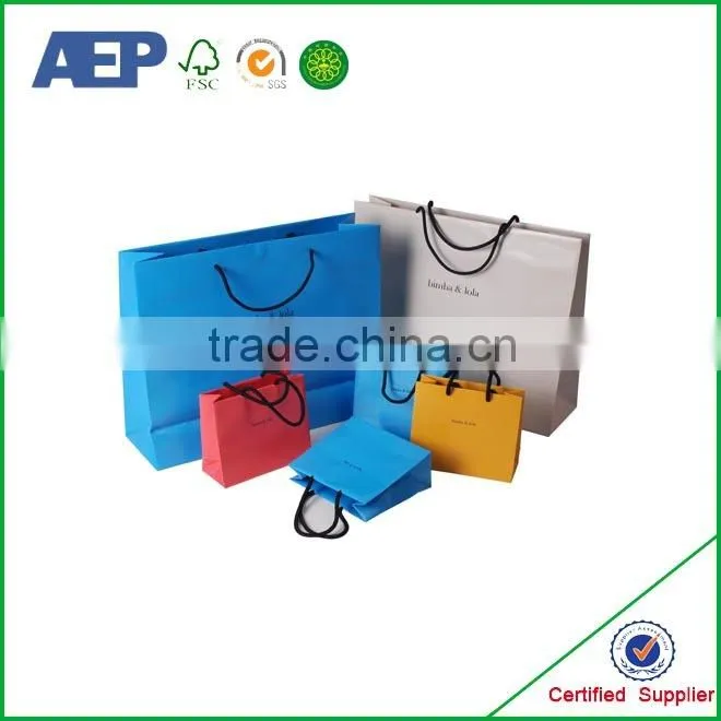 Small quantity Printed biodegradable paper bag wholesale