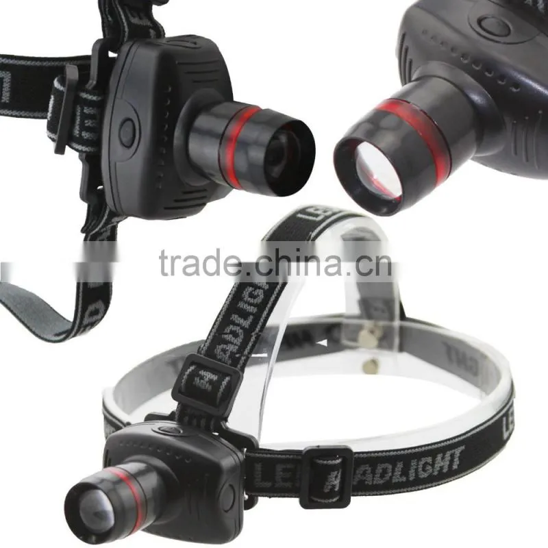 3W Focus Zoom LED Headlamp 3 Mode Energy Saving Outdoor Sports Camping Fishing Head Lamp Flashlights