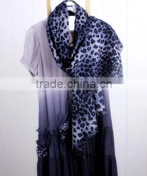 Mercerized Wool Printed scarfs