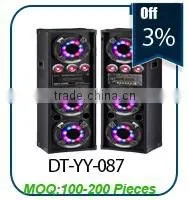 15 inch professional wireless microphone active portable trolley speaker