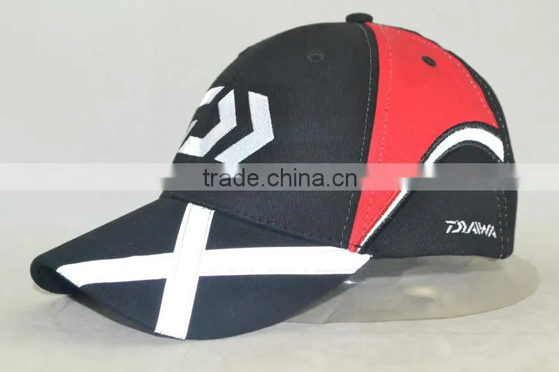 Professional custom 6 panel / / embroidered logo / 100% cotton/black baseball cap