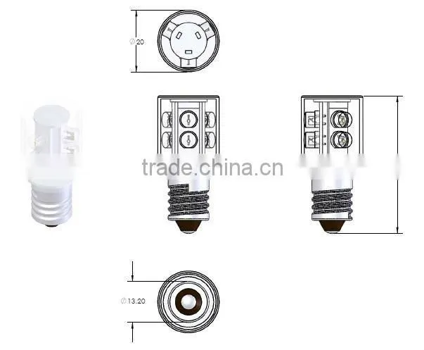 E14 T20-6C LED Lamp