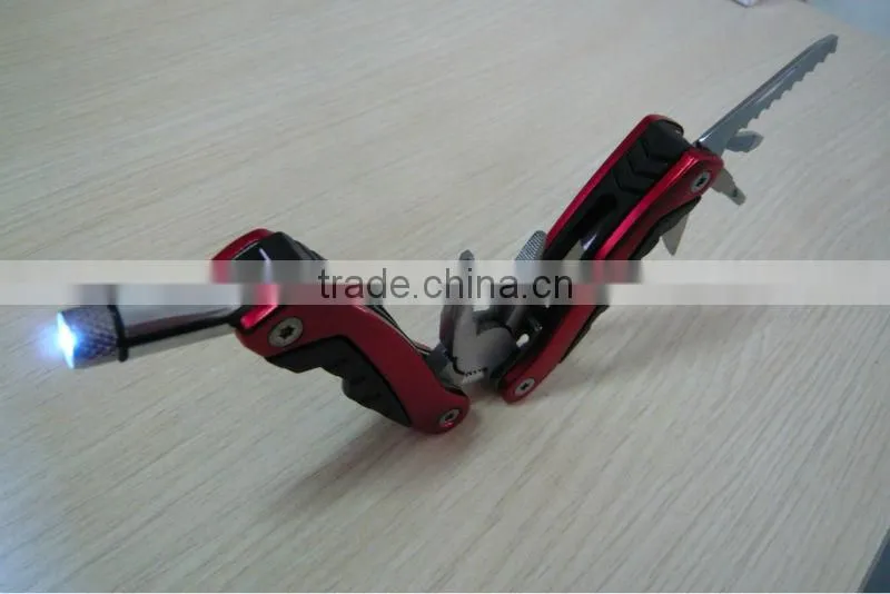 camping tool With LED 6 in 1 mini multi tool with led light