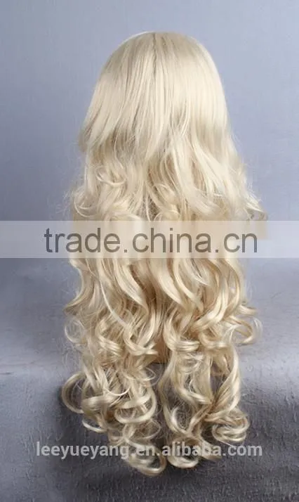 High quality 100% synthetic blonde lace front wigs