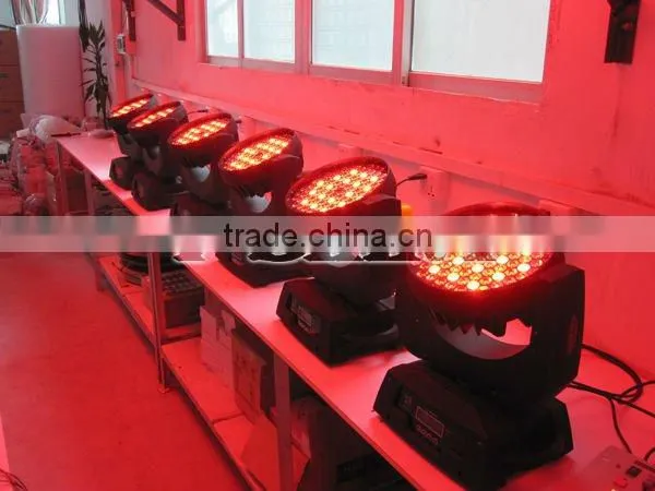 high quality 3w108 led moving head wash light