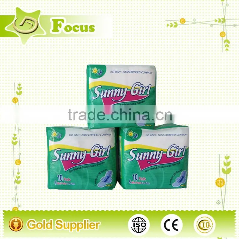 Sunny girl sanitary napkin, lady anion sanitary napkin, free sample of sanitary napkin