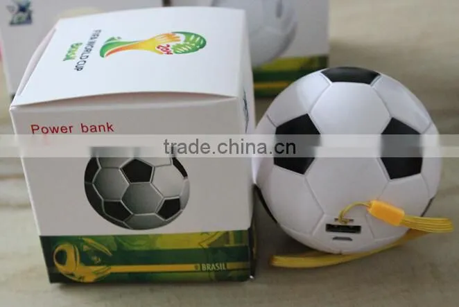 2600mah football portable iphone charger