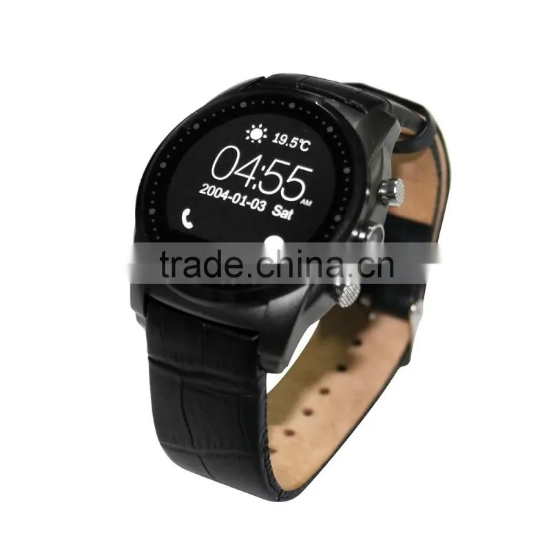 Life waterproof watches , MT2502C TFT screen round smartwatch with SIM card holder