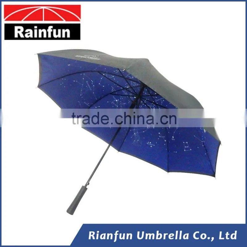 Customized design print solar double canopy umbrella
