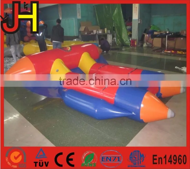 Customized Cheap 4 Person Flying Fish Boat Inflatable
