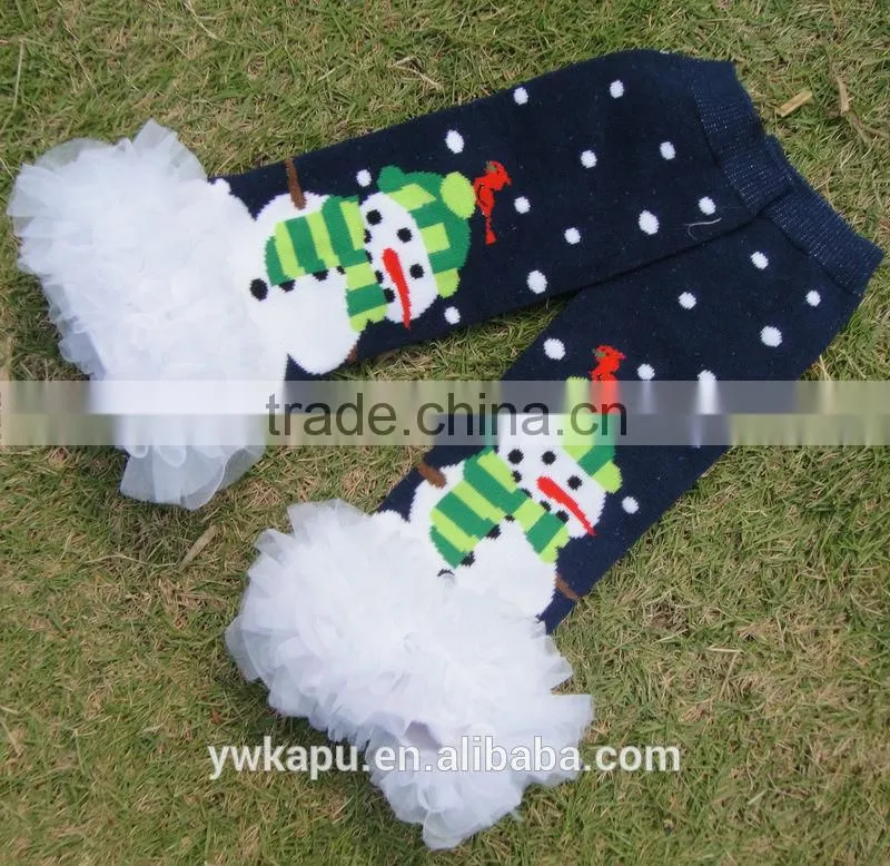 Hot sale fashion christmas baby leg warmers for baby