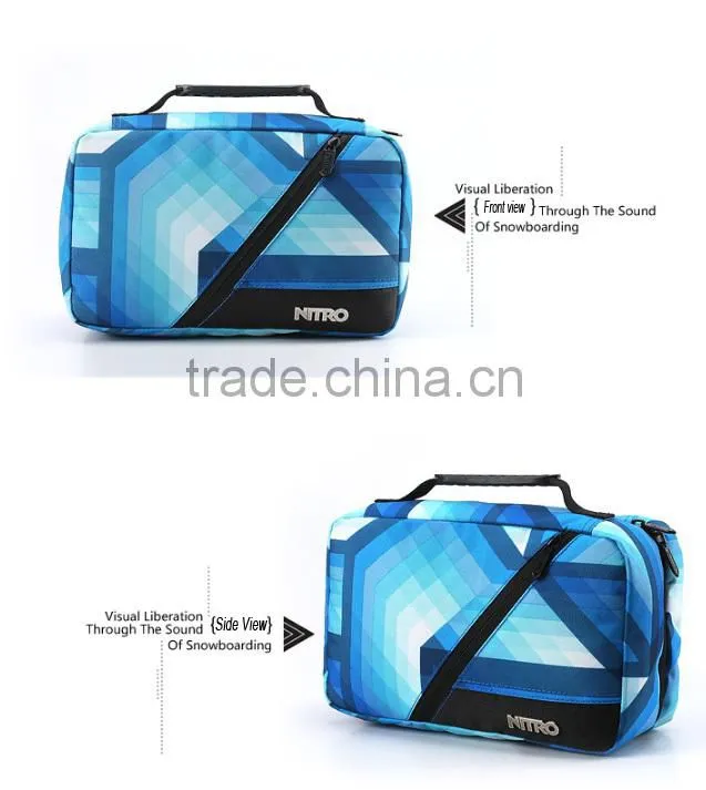 free woven storage male folding cosmetic bag