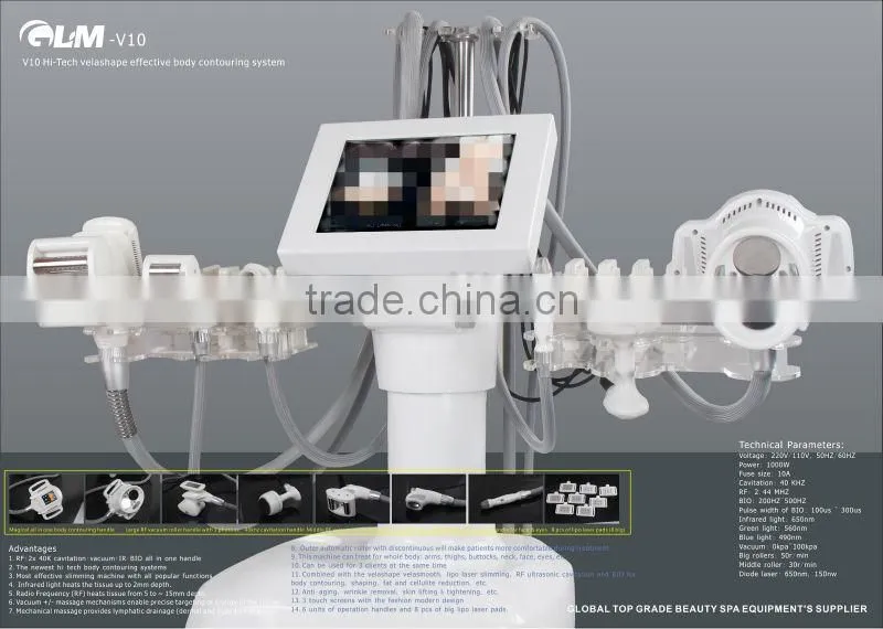 2014 Newest Power Shape! V10 Hi-Tech! Magic Body Contouring Machine Vacuum Suction Fat Slimming Machine