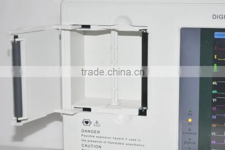 Digital 3-channel Color Electrocardiograph ECG EKG machine with low price