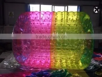 Air inflated ground/ water zorb ball for sale, giant zorb ball with lighting