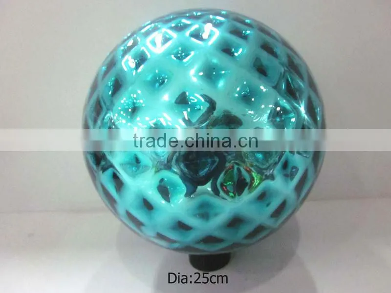 25cm solid blue glass ball, garden ball ,gazing ball