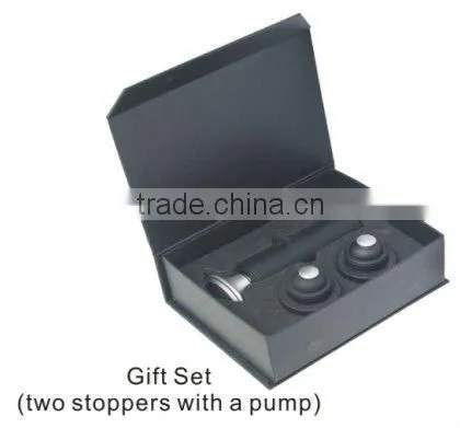 Pumpable Vacuum Bottle wine Stopper for promotion