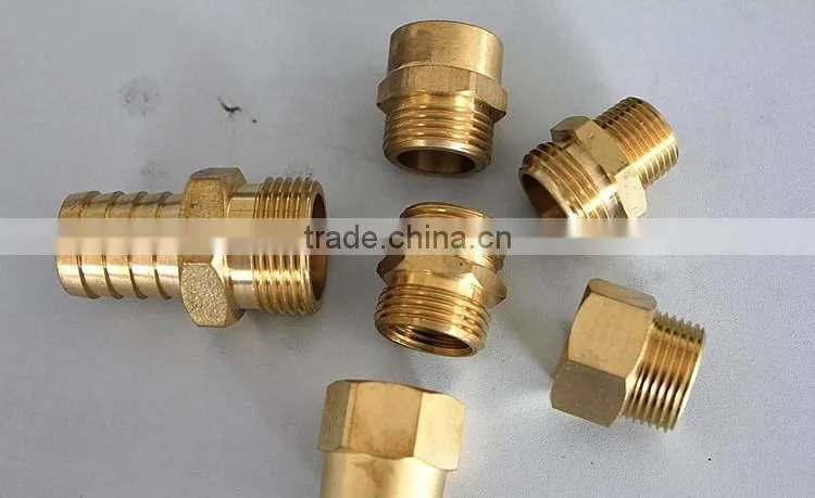 brass fitting & copper fitting High quality straight barbed brass hose fitting