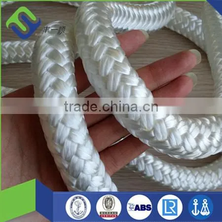 Double braid nylon rope , 20mm polyamide sailing rope braided , nylon double braid dock line rope