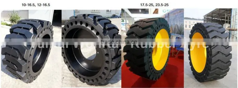 China 33x12-20 33x9-16 32x10-20 12-16.5 Skid Steer Loader Solid Tires