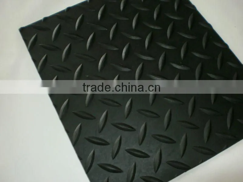 6mm thickness non slip flooring willow rubber mat