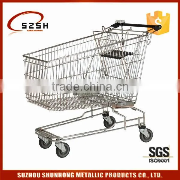 supermarkets shelves with metal pegboard hooks