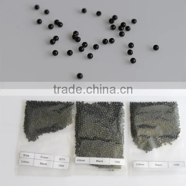 Fly Tying Wolfram Beads Black Nickel Electroplated