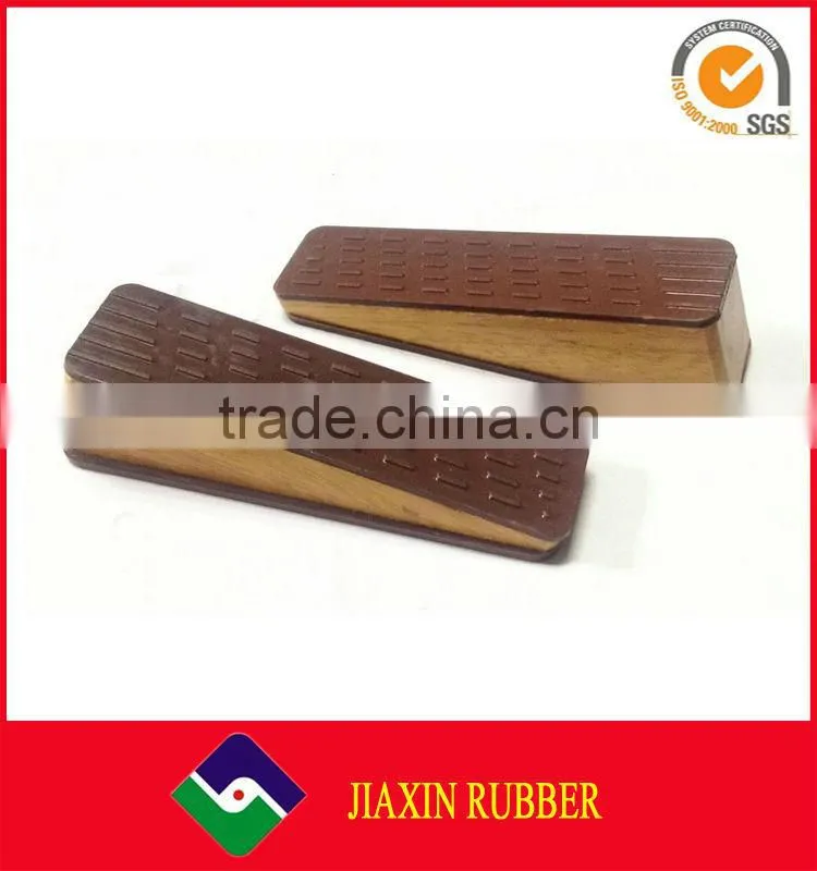 2015 China Manufacturer Black Wedge Decotative Rubber Sliding Door Stopper