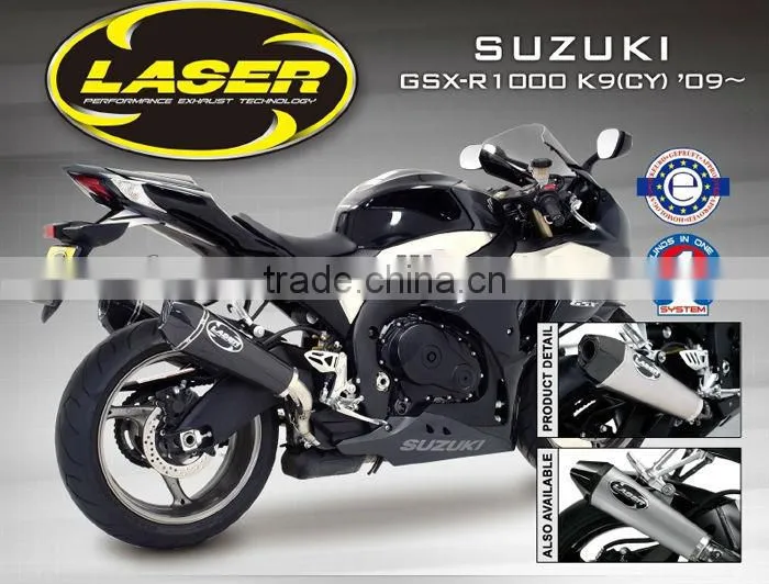 For SUZUKI GSX-R1000 2009-2011 SM Motorcycle Exhaust Pipe LASER Delta slip-on mufflerset