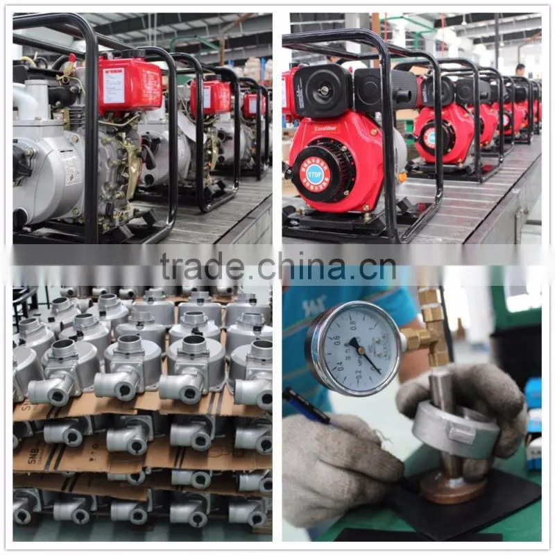 Customized Model SP605D-1 Electric Start 6 Inch 13HPLightweight Diesel Centrifugal Water Pump With wheels For widely Aplications
