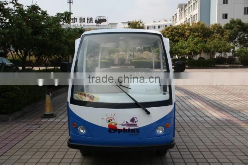 Best 8 person airport electric passenger transport car cheap shuttle bus