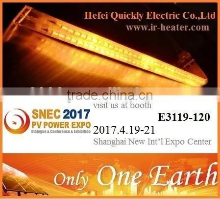 Shortwave twin tube infrared heating element