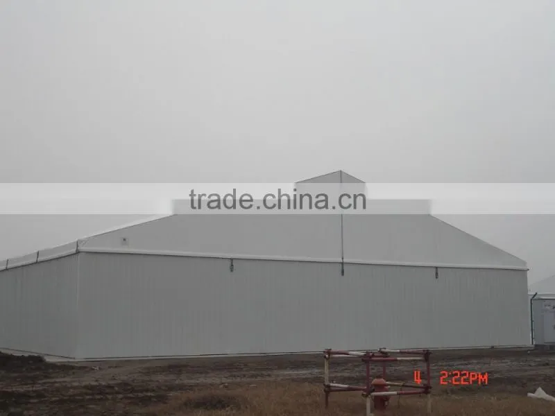 Permanent prefabricated warehouse tent for storage buildings