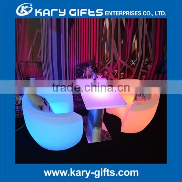 LED commerical bar table club plastic furniture lighting