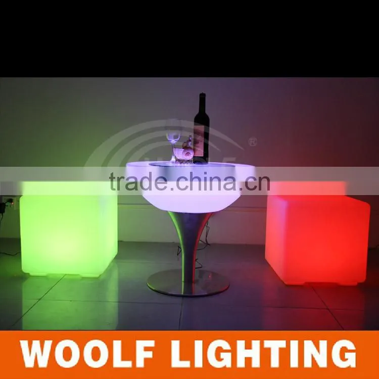 Fashional Bar Nightclub Round Glow LED Table