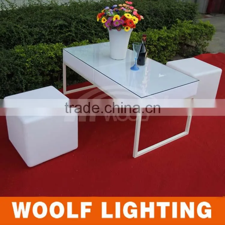 20CM RGB Color Change Night Club waterproof led cube chair lighting