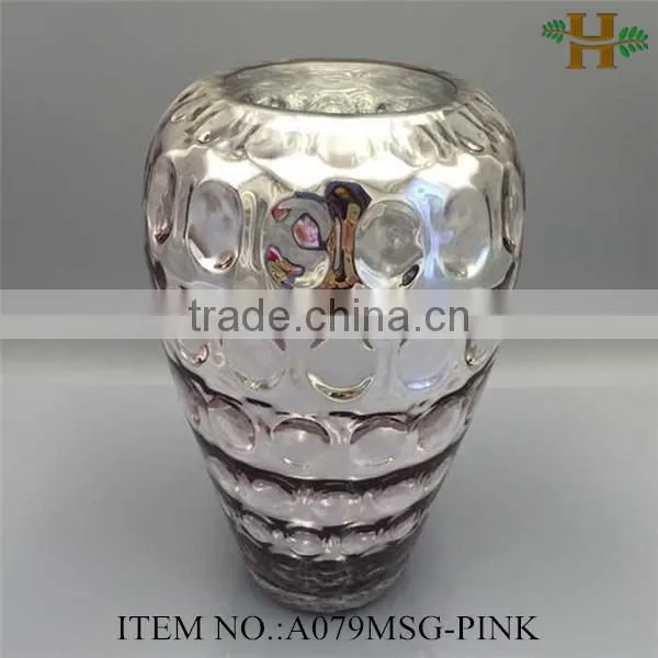 handblown plating colors glass vase cheap