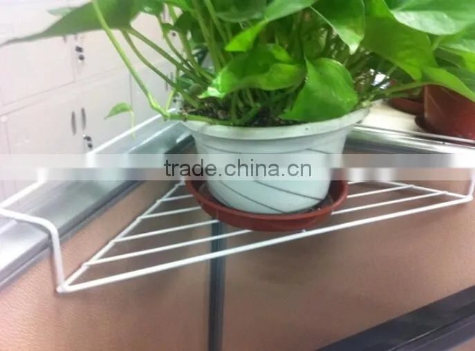 Balcony Hanging Flower Pot Rack Triangle Wall Flower Shelf
